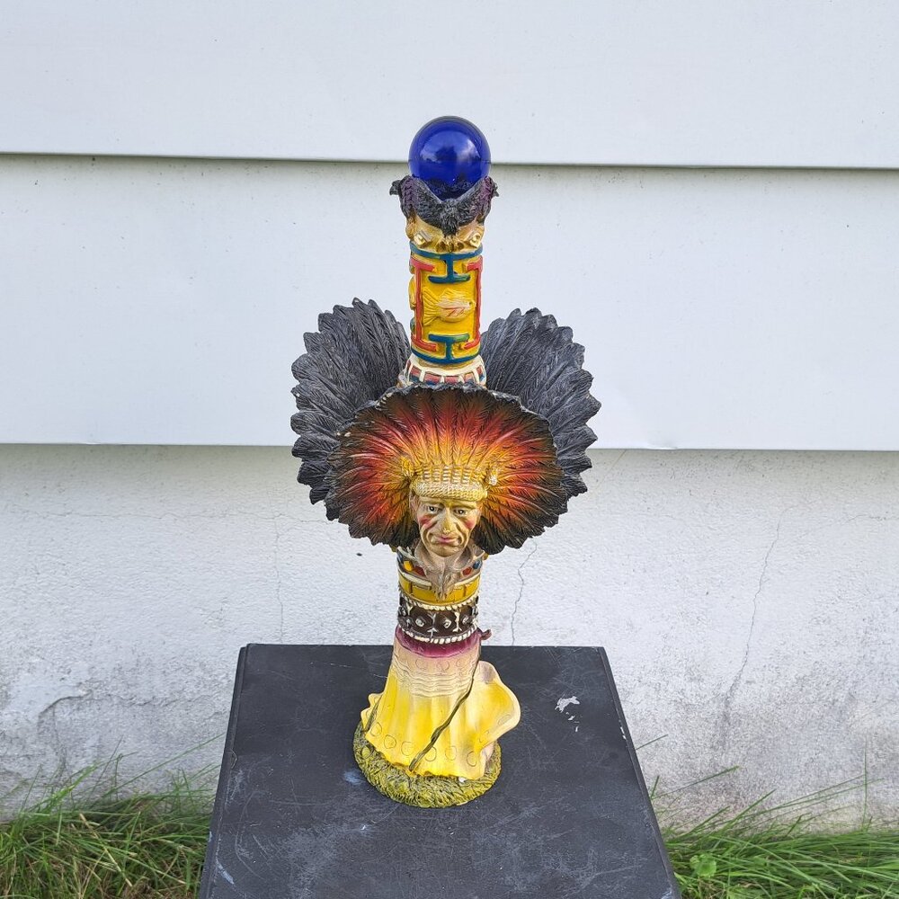 Native Totem & Knife Stand